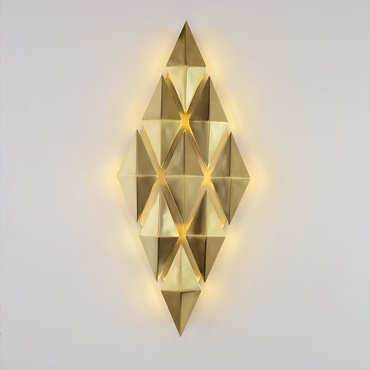 Dazzling Hardware Diamond Shade 9-Light Wall Sconce Lamp