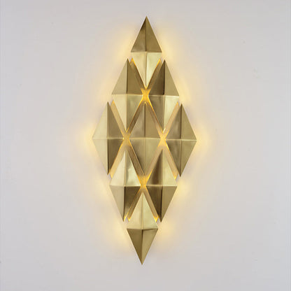 Dazzling Hardware Diamond Shade 9-Light Wall Sconce Lamp