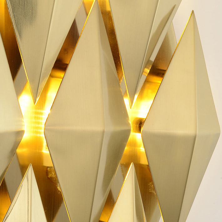 Dazzling Hardware Diamond Shade 9-Light Wall Sconce Lamp