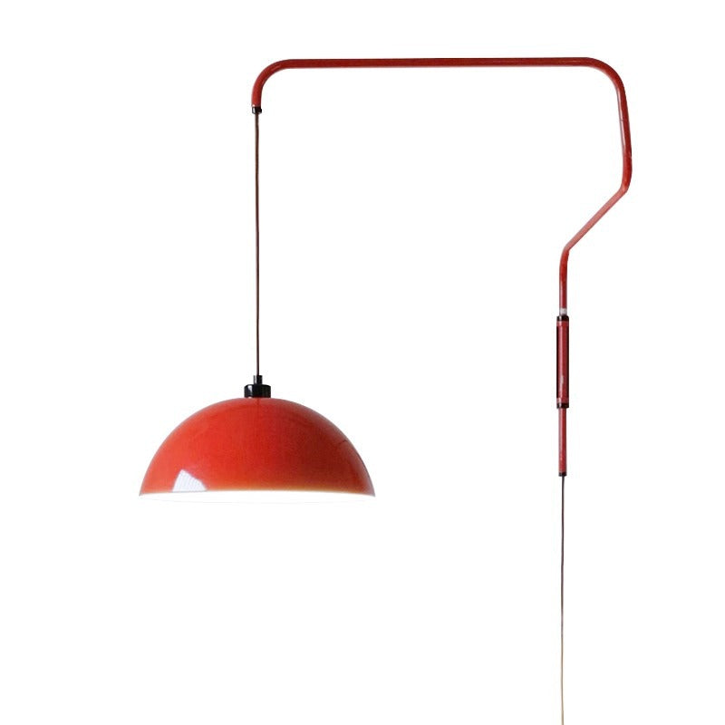 Scandinavian Semicircle Rocker Arm 1-Light Wall Sconce Lamp