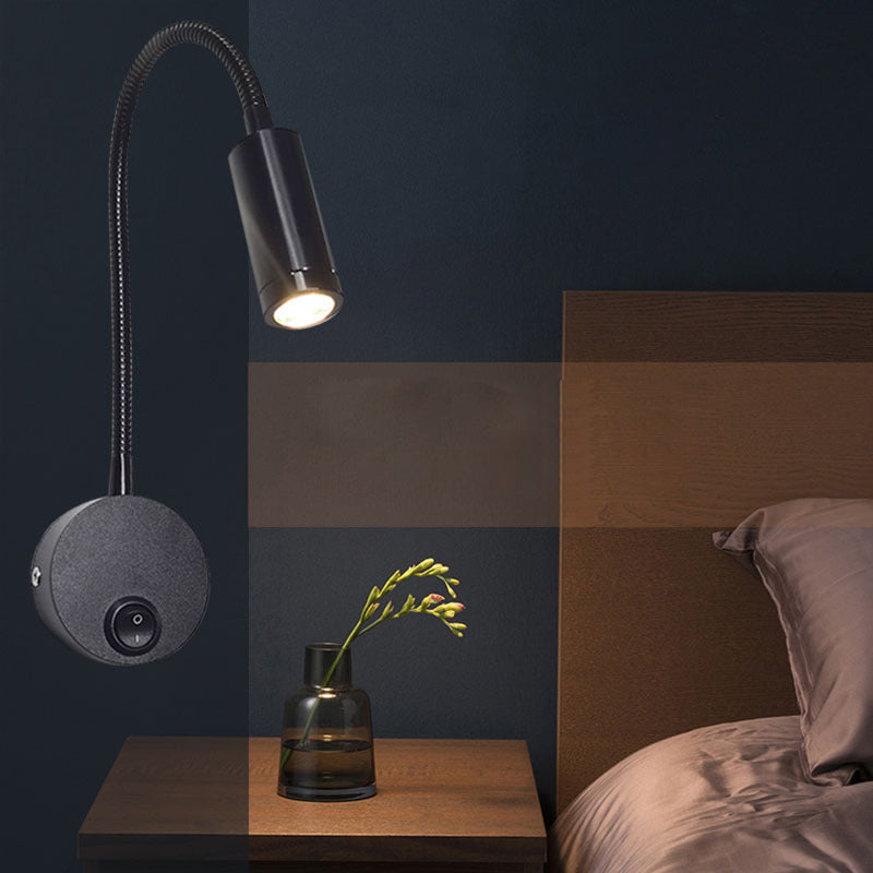 360° Iron Aluminum Twisted Light Arm LED Wall Sconce Lamp
