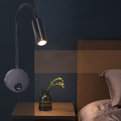 360° Iron Aluminum Twisted Light Arm LED Wall Sconce Lamp