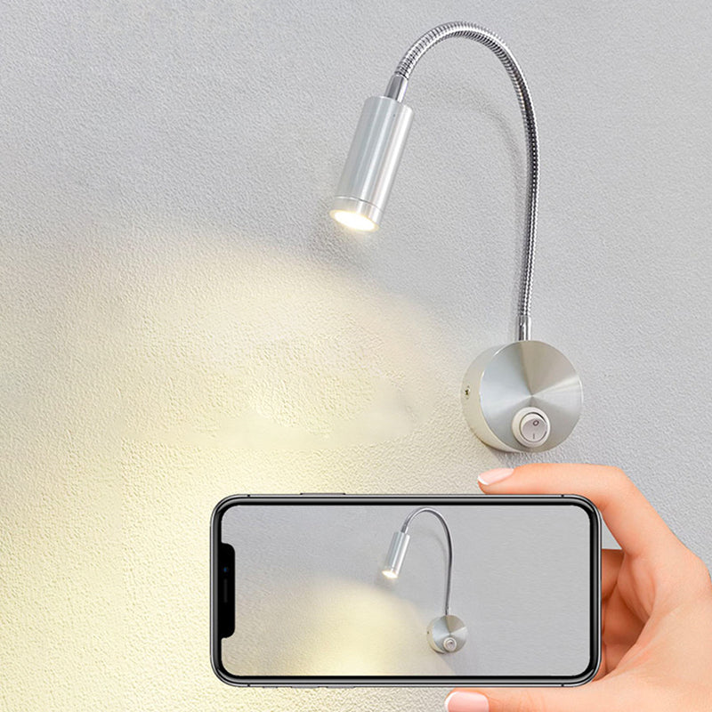 360° Iron Aluminum Twisted Light Arm LED Wall Sconce Lamp
