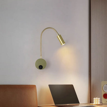 360° Iron Aluminum Twisted Light Arm LED Wall Sconce Lamp