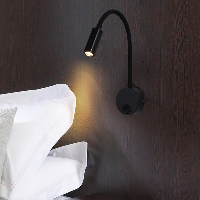 360° Iron Aluminum Twisted Light Arm LED Wall Sconce Lamp