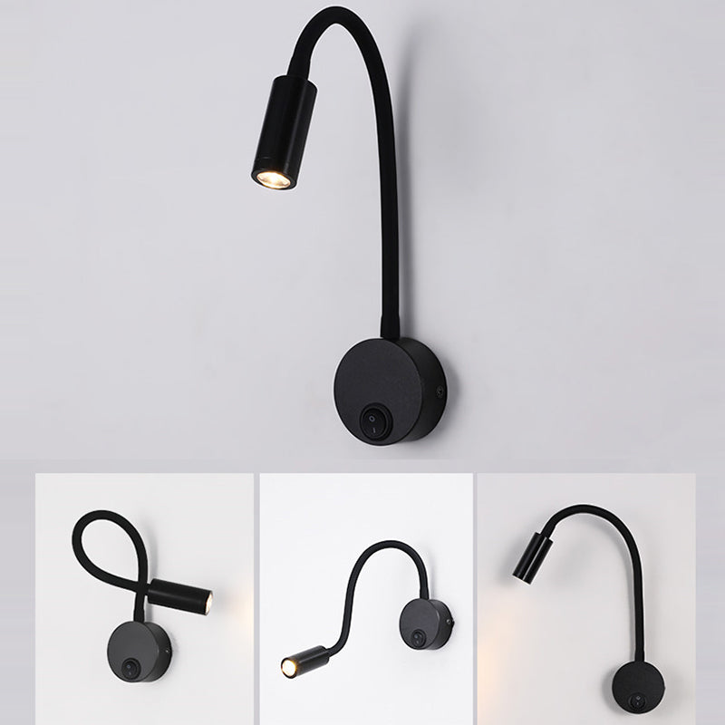 360° Iron Aluminum Twisted Light Arm LED Wall Sconce Lamp
