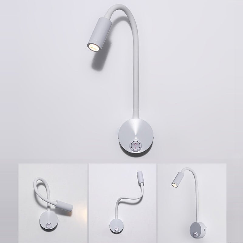 360° Iron Aluminum Twisted Light Arm LED Wall Sconce Lamp