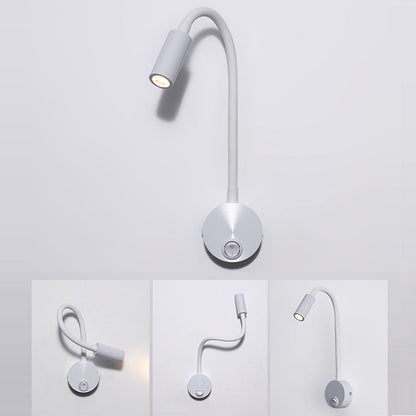 360° Iron Aluminum Twisted Light Arm LED Wall Sconce Lamp