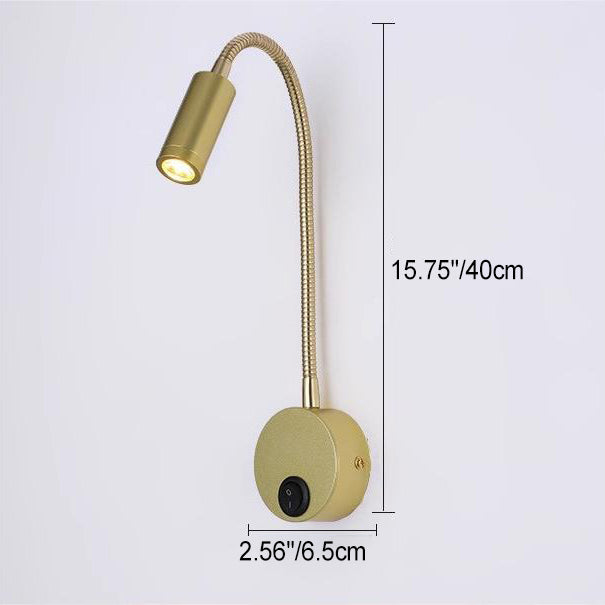 360° Iron Aluminum Twisted Light Arm LED Wall Sconce Lamp