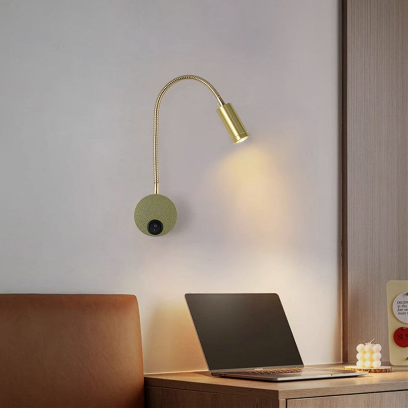 360° Iron Aluminum Twisted Light Arm LED Wall Sconce Lamp