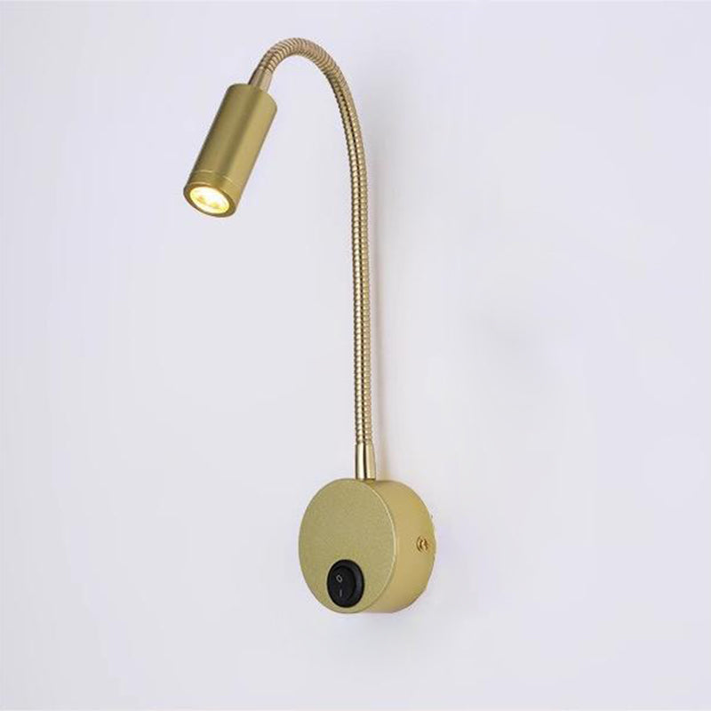 360° Iron Aluminum Twisted Light Arm LED Wall Sconce Lamp