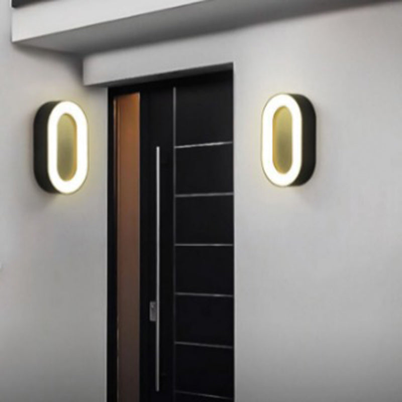 Simplicity Aluminum Acrylic LED Outdoor Wall Sconce Lamp