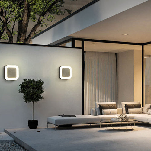 Simplicity Aluminum Acrylic LED Outdoor Wall Sconce Lamp