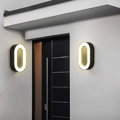 Simplicity Aluminum Acrylic LED Outdoor Wall Sconce Lamp