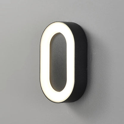 Simplicity Aluminum Acrylic LED Outdoor Wall Sconce Lamp