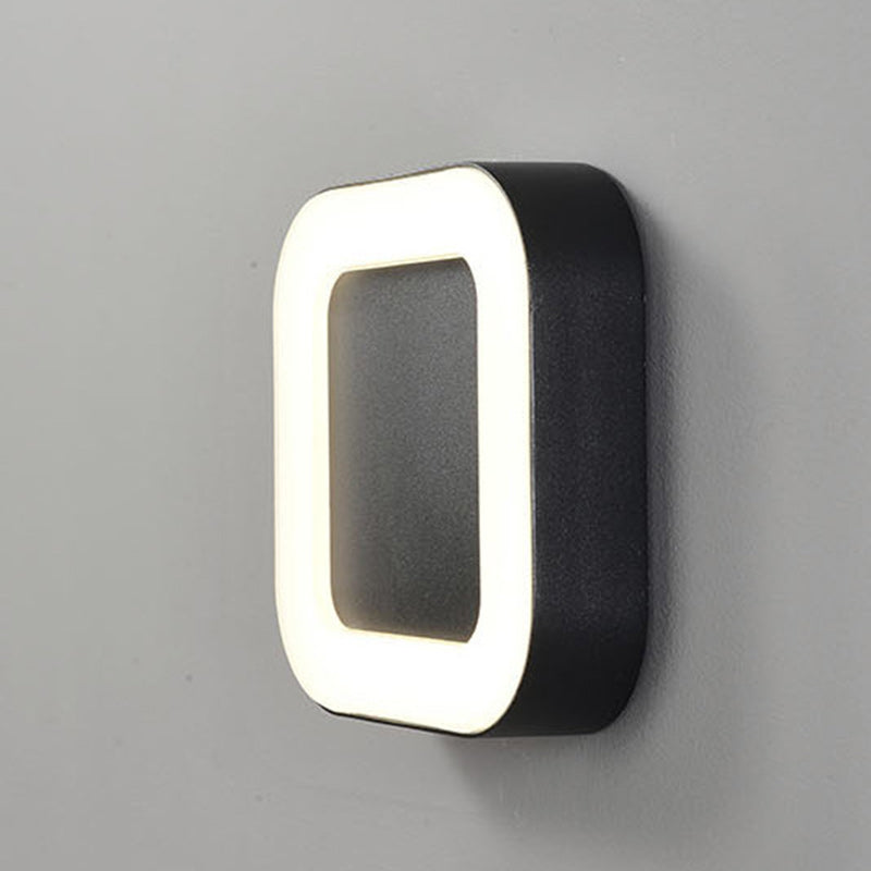 Simplicity Aluminum Acrylic LED Outdoor Wall Sconce Lamp