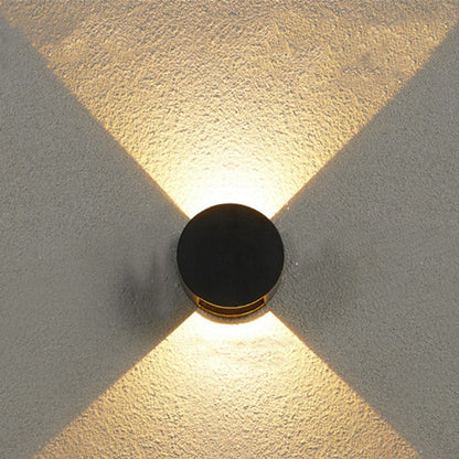 Round And Down Illuminated LED Waterproof Wall Sconce Lamp