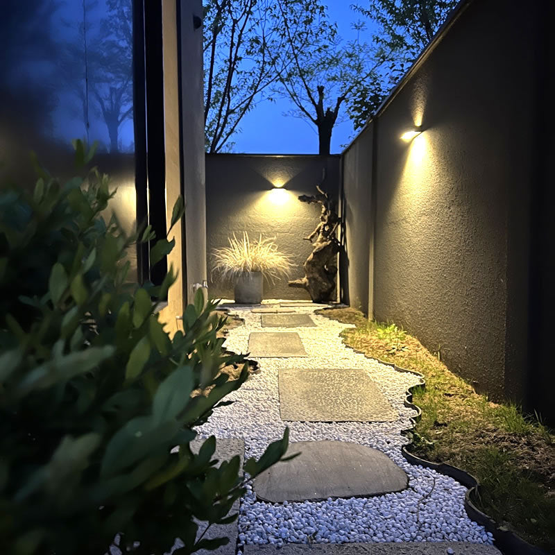 Simplicity And Down Illuminated LED Solar Wall Sconce Lamp
