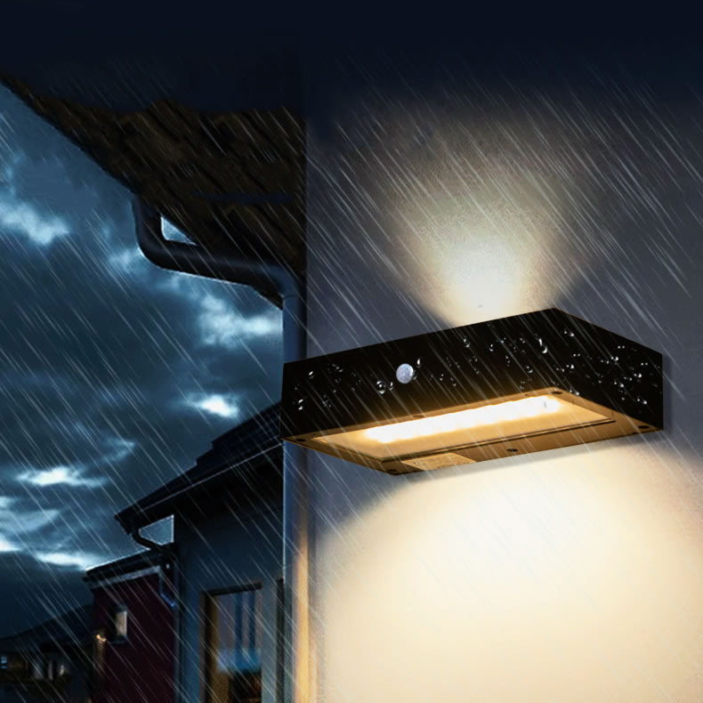 Simplicity And Down Illuminated LED Solar Wall Sconce Lamp