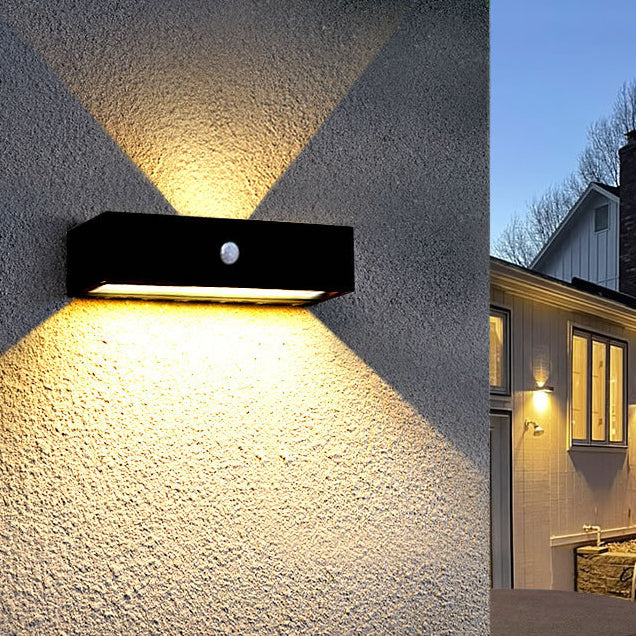 Simplicity And Down Illuminated LED Solar Wall Sconce Lamp