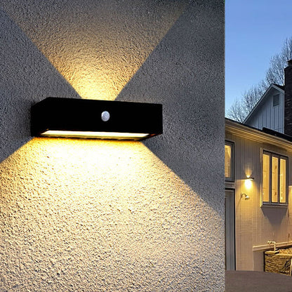 Simplicity And Down Illuminated LED Solar Wall Sconce Lamp
