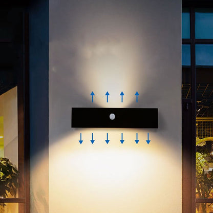 Simplicity And Down Illuminated LED Solar Wall Sconce Lamp