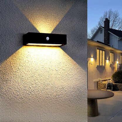 Simplicity And Down Illuminated LED Solar Wall Sconce Lamp