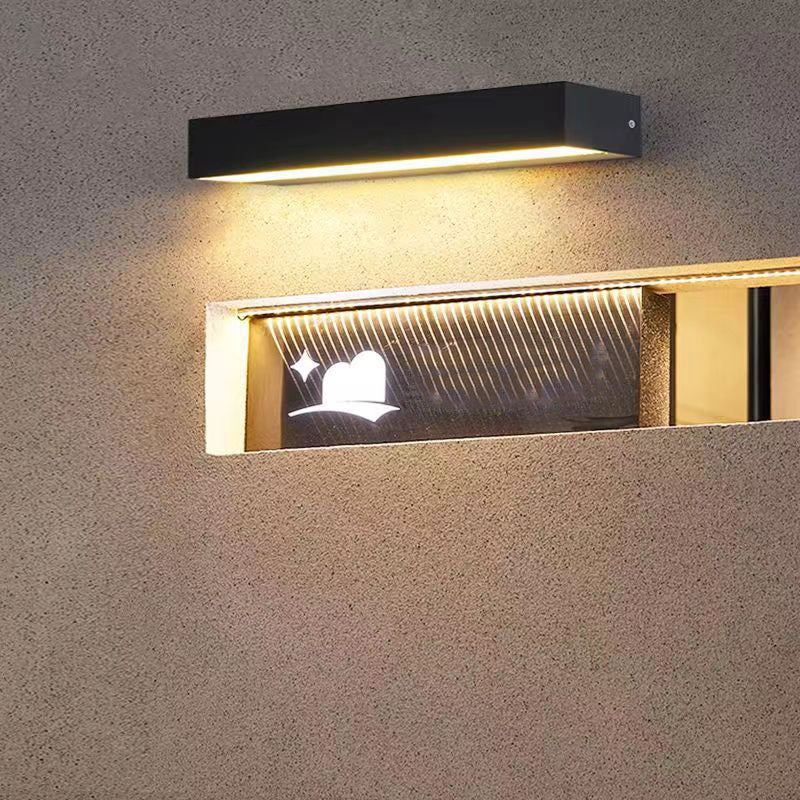 Simplicity Long Strip LED Waterproof Wall Sconce Lamp