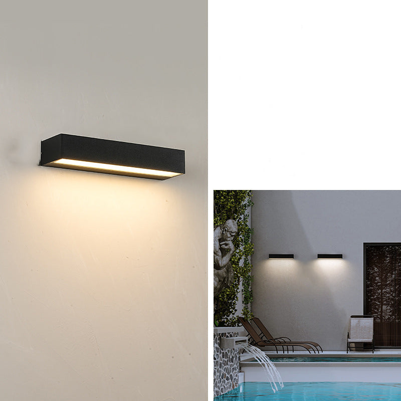 Simplicity Long Strip LED Waterproof Wall Sconce Lamp