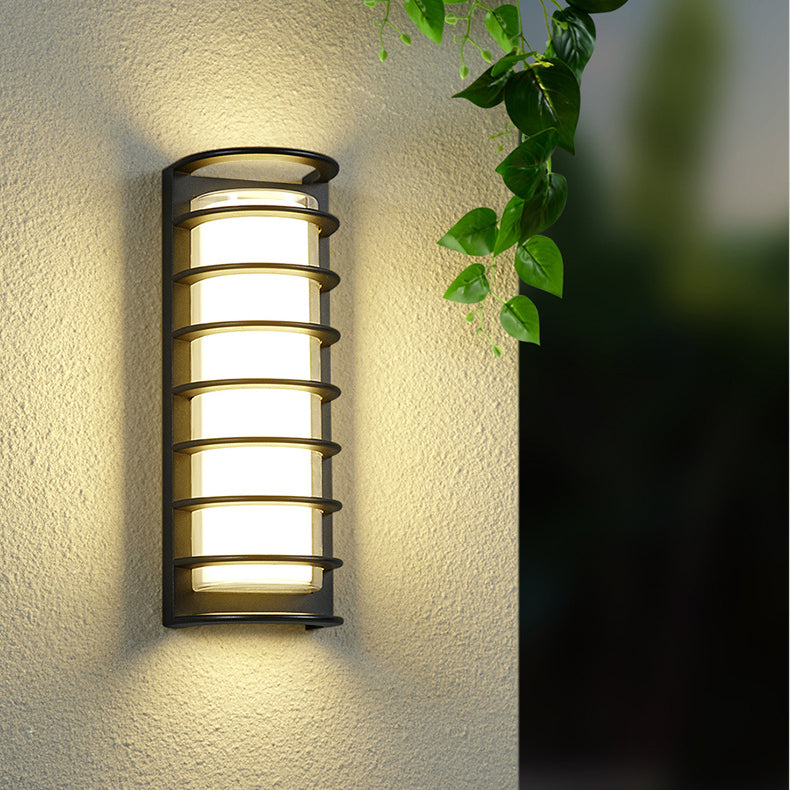 Aluminum Acrylic Cylinder LED Waterproof Wall Sconce Lamp