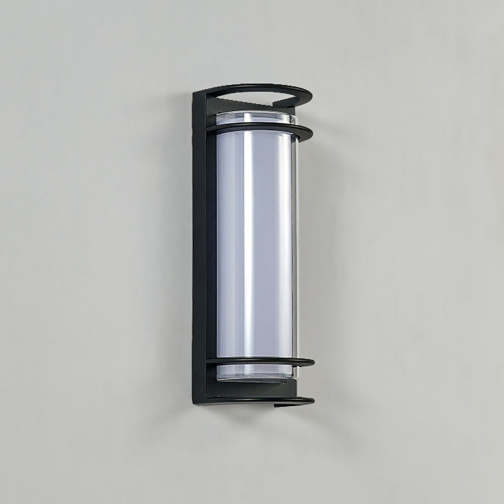 Aluminum Acrylic Cylinder LED Waterproof Wall Sconce Lamp
