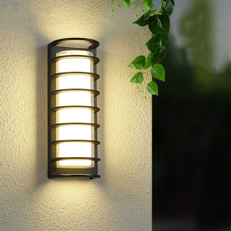Aluminum Acrylic Cylinder LED Waterproof Wall Sconce Lamp