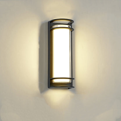 Aluminum Acrylic Cylinder LED Waterproof Wall Sconce Lamp