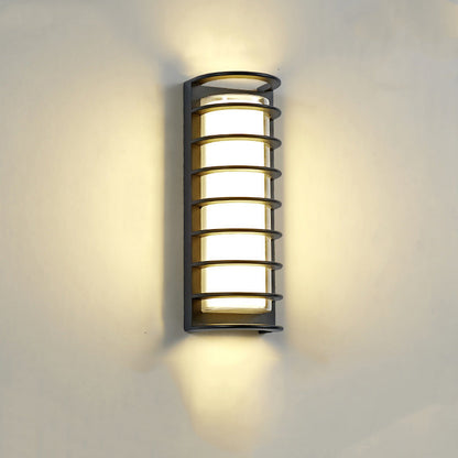 Aluminum Acrylic Cylinder LED Waterproof Wall Sconce Lamp