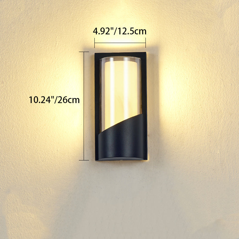 Aluminum Acrylic LED Waterproof Outdoor Wall Sconce Lamp