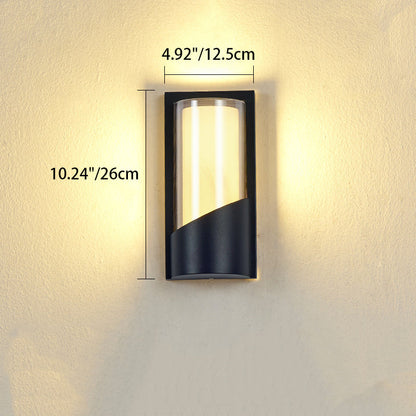 Aluminum Acrylic LED Waterproof Outdoor Wall Sconce Lamp