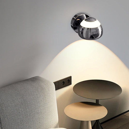 Nordic Aluminum Iron Acrylic Round LED Wall Sconce Lamp