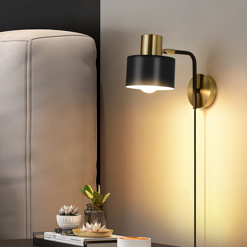 Scandinavian Iron Hardware 1-Light Wall Sconce Lamp