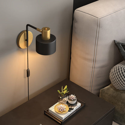Scandinavian Iron Hardware 1-Light Wall Sconce Lamp
