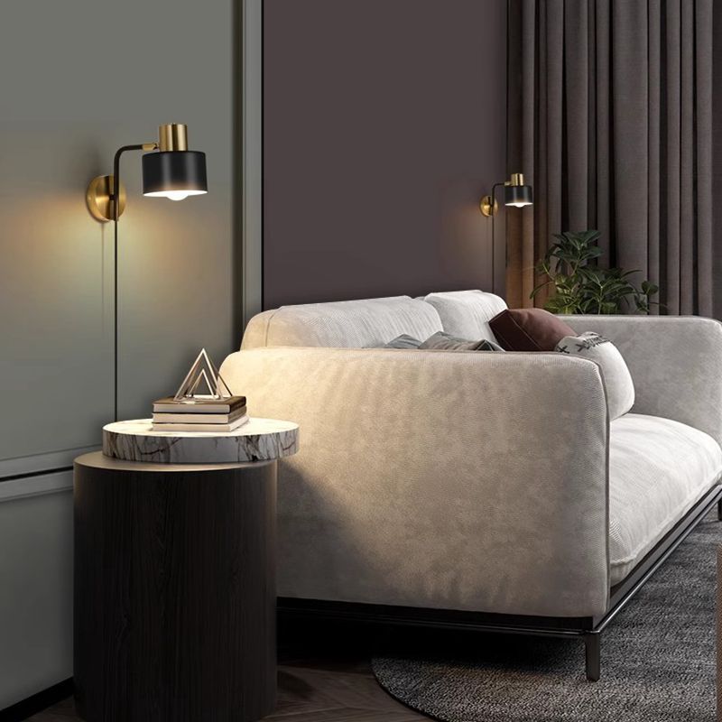 Scandinavian Iron Hardware 1-Light Wall Sconce Lamp