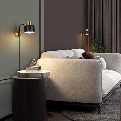 Scandinavian Iron Hardware 1-Light Wall Sconce Lamp