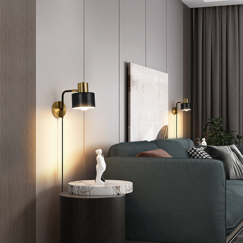 Scandinavian Iron Hardware 1-Light Wall Sconce Lamp