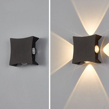 Aluminum Square LED Waterproof Outdoor Wall Sconce Lamp