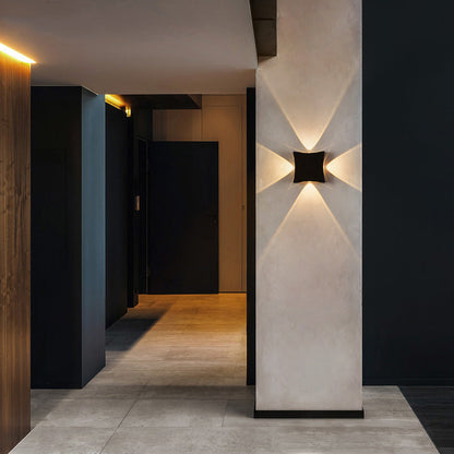 Aluminum Square LED Waterproof Outdoor Wall Sconce Lamp