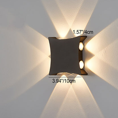 Aluminum Square LED Waterproof Outdoor Wall Sconce Lamp