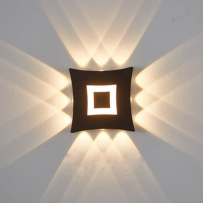 Aluminum Square LED Waterproof Outdoor Wall Sconce Lamp