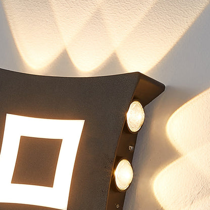 Aluminum Square LED Waterproof Outdoor Wall Sconce Lamp