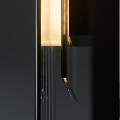 Scandinavian Iron Vertical Glass LED Wall Sconce Lamp