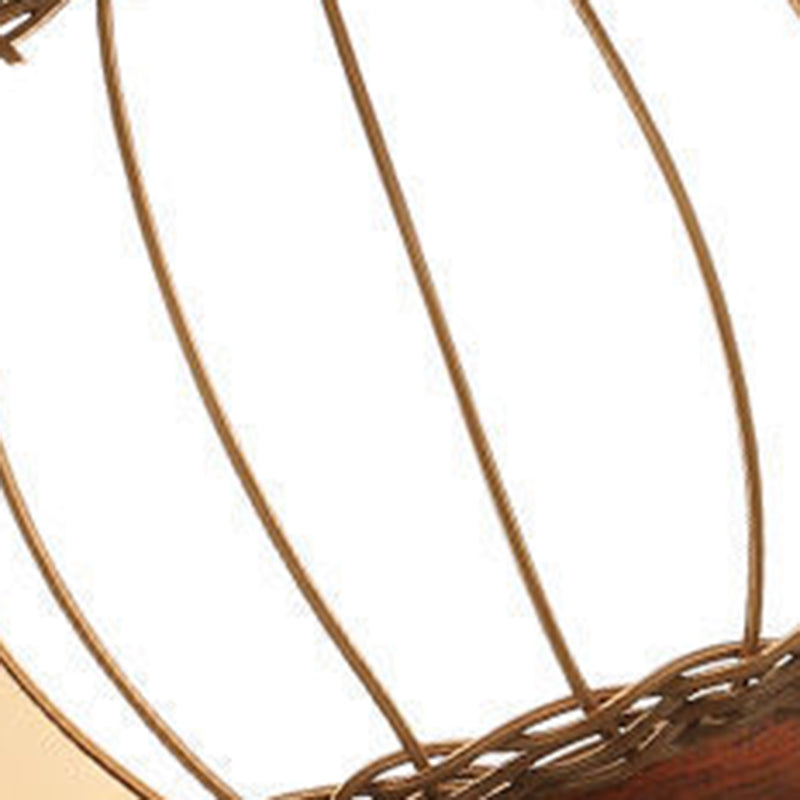Iron Weaving Glass Cup Shade 1-Light Wall Sconce Lamp