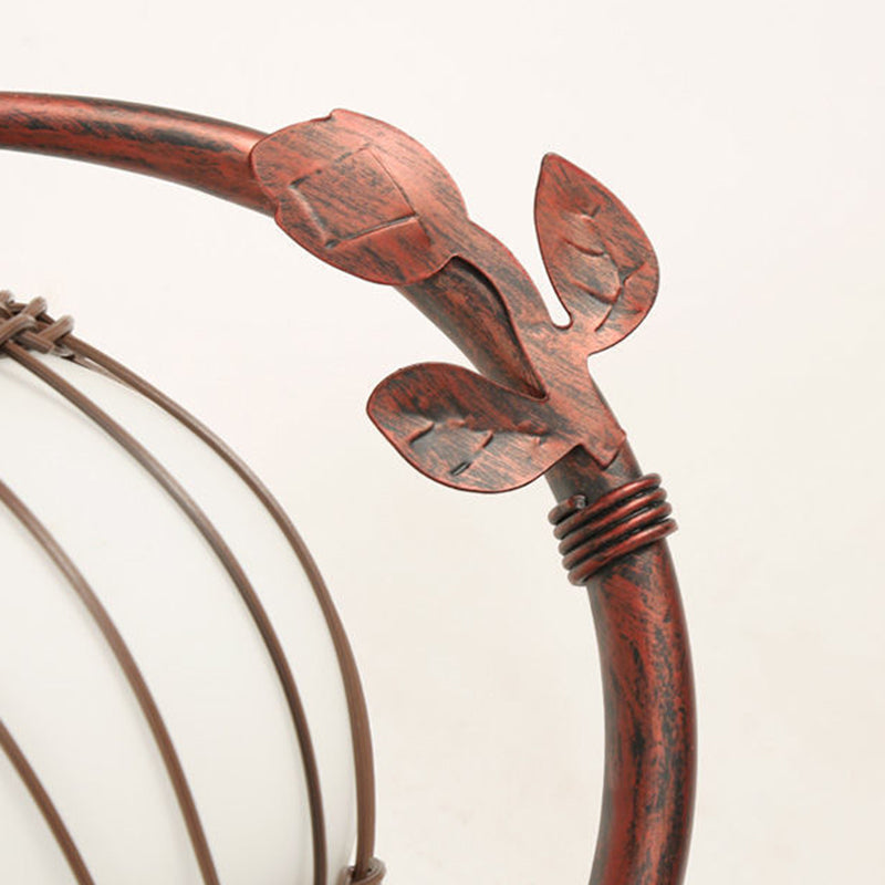 Iron Weaving Glass Cup Shade 1-Light Wall Sconce Lamp